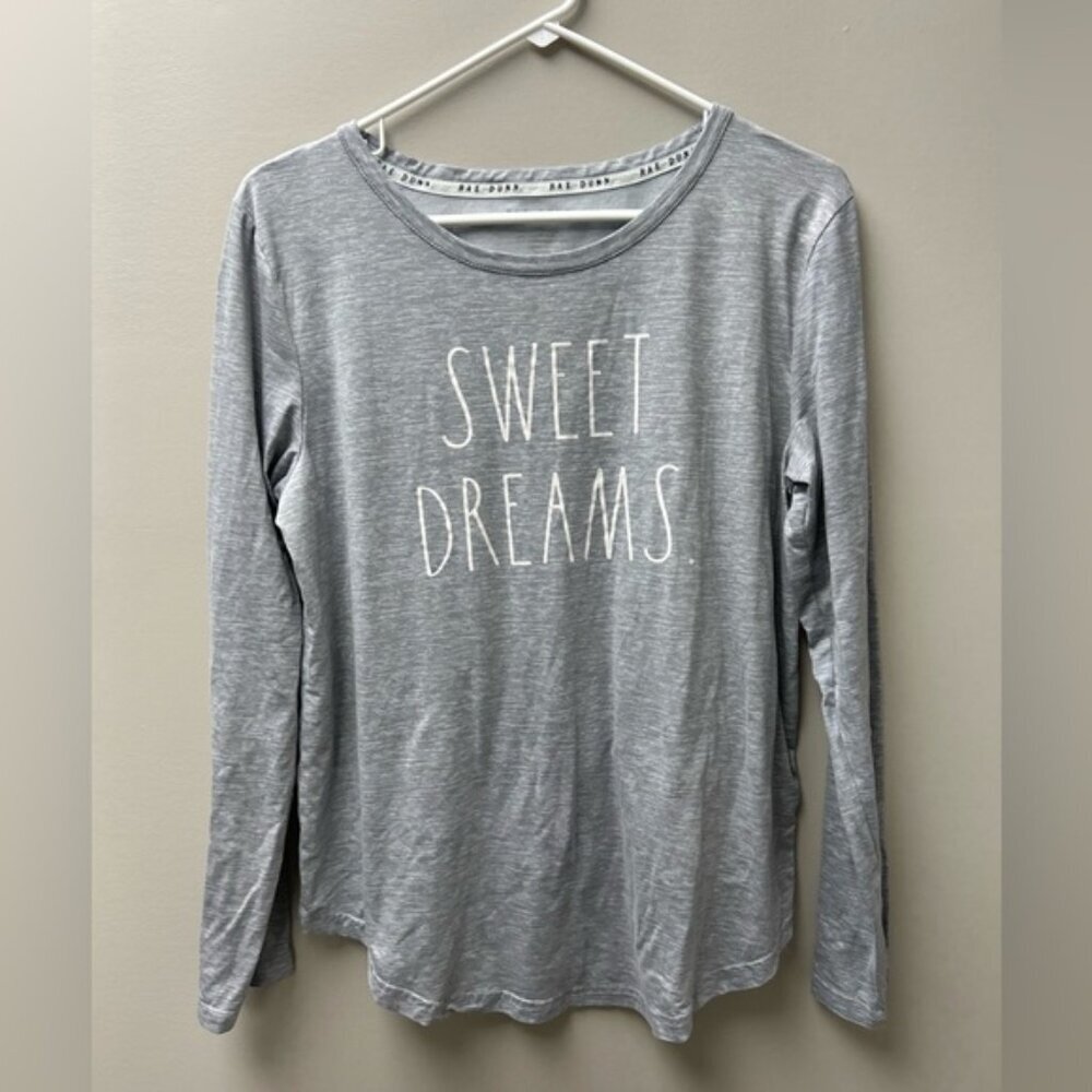 Rae Dunn Women’s Grey “Sweet Dreams” Pyjama Top